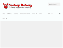 Tablet Screenshot of donkeybakery.com
